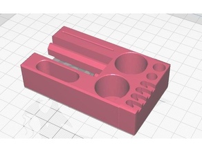 ender 3 tool & adhesive holder 3d print model - Mito3D