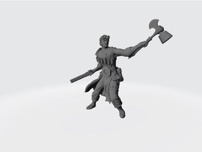 artificer remix 3d printer printing blacksmith dd dnd miniature dungeons dragons hero human miniatures pathfinder stl 3d print model - Mito3D