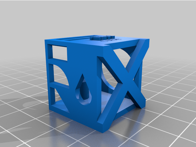 prueba cubo calibración impresora impresión tortura 3D print model - Mito3D
