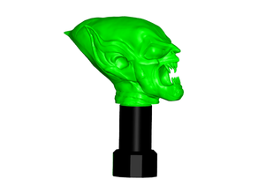 green goblin tire valve stem cap - automotive schrader 3d print model - Mito3D