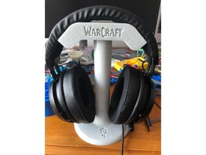 headset stand warcraft horde 3d print model - Mito3D