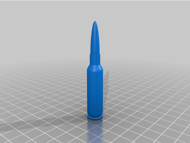 65mm Creedmoor apuntalar cartucho 65 mm falso munición realista 3D print model - Mito3D