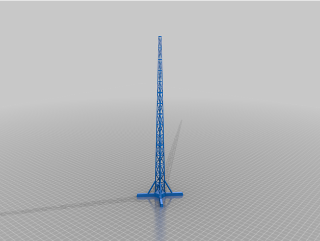 radio torre comunicación jamón miniatura braguero juego guerra 3D print model - Mito3D