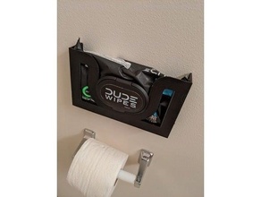 dude wipes wall holder 3d print model - Mito3D