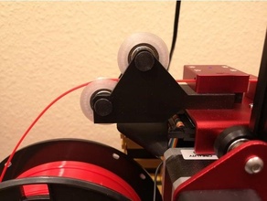filament roller guide creality cr-10s 3d print model - Mito3D