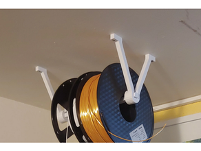 fácil carretel filamento suporte teto 3d print model - Mito3D