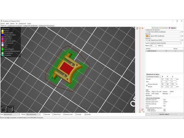 teclado PIN 3D print model - Mito3D