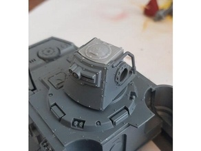 skorpius disintegrater cannon turret cover 3d print model - Mito3D