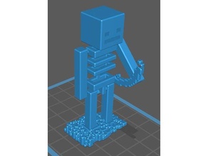 Minecraft squelette arc assemblé figures vidéo Jeu Jeux 3d print model - Mito3D