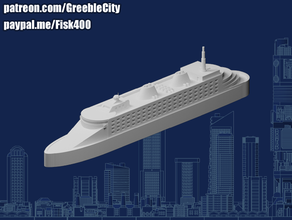 greeblecity cruise liner 3d print model - Mito3D