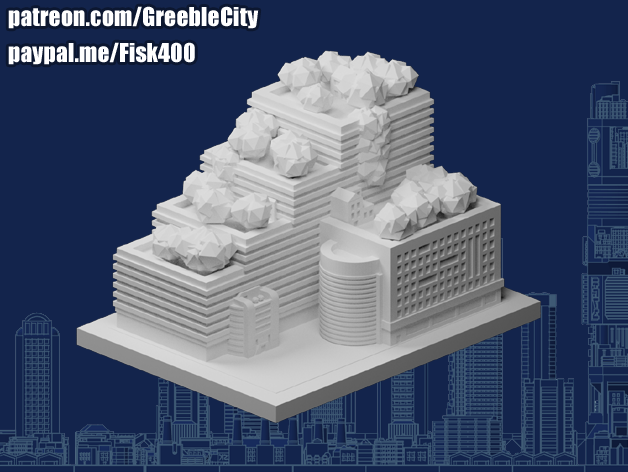 greeblecity hipster office 3D print model - Mito3D