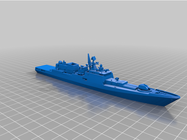 1 700 Russisch Fregatte Projekt 11356 Admiral grigorovich 3D print model - Mito3D