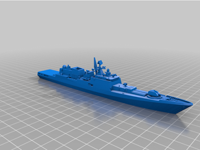1 700 ruso fragata proyecto 11356 almirante Grigorovich 3d print model - Mito3D