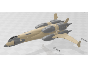 Starfighter 23 Starlancer 3d print model - Mito3D