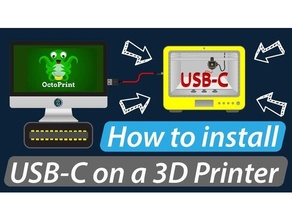 usb-c breakout adapter 3d printers printer retrofit 3d print model - Mito3D