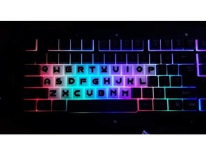 onomber font key kaps keyboard caps mechanical 3d print model - Mito3D