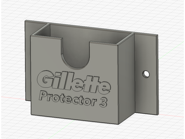 gillette protector 3 klingen box 3D print model - Mito3D