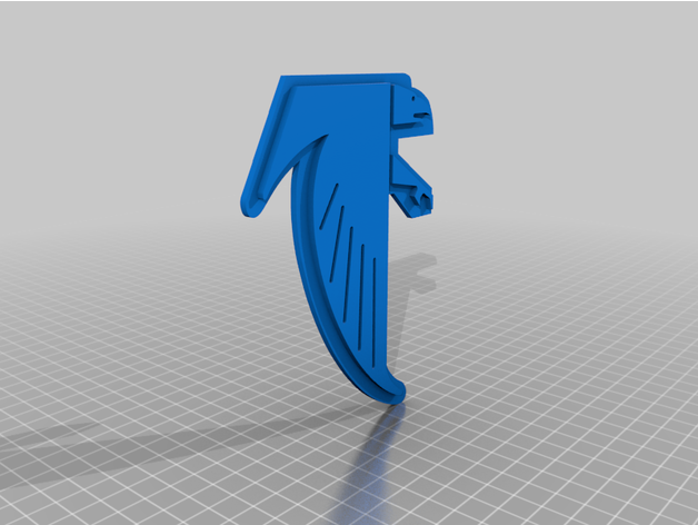 Atlanta Falken Rückschlag Logo nfl erhebt 3D print model - Mito3D