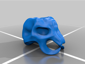 alieno cranio morto 3d print model - Mito3D