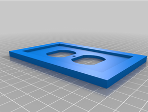 geométrico toma corriente cubierta carcasa funda 3d print model - Mito3D