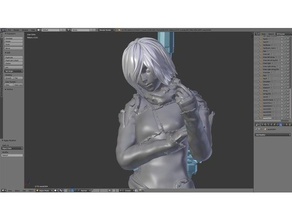 a2 destroyer v03o-nurotation-2e automata japanese nier platinumgames videogame video game games 3d print model - Mito3D