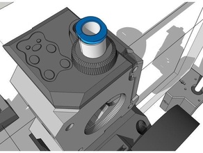 oso extrusora Bowden filamento tapa conversión empujar ajuste ptfe tubo conector exxa Capricornio prusa 3d print model - Mito3D