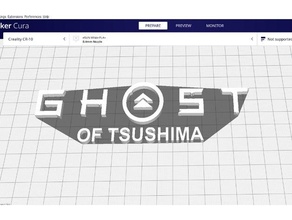 ghost logo 3d print model - Mito3D