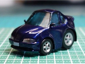 honda prelude pull-back toy lile 3d print model - Mito3D