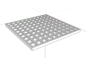 100 switch test plate cherry mx mechanical keyboard 3d print model - Mito3D