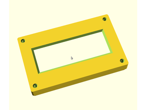 caja proyecto elettronica lcd scatola elettronico allegato 3d print model - Mito3D