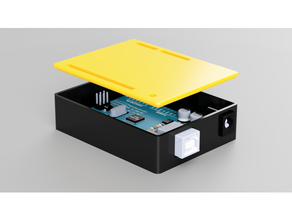 Arduino uno Snapcase Ausschnitte Fall Mantel Schnappverschluss 3d print model - Mito3D