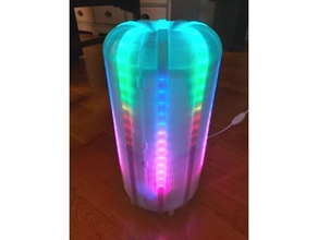 neon party lamp ws2812b led's sp601e controller led light strip neopixel neopixels ring ws2812 3d print model - Mito3D