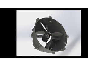 general purpose fan duct aspirator blower brushless motor propeller 3d print model - Mito3D