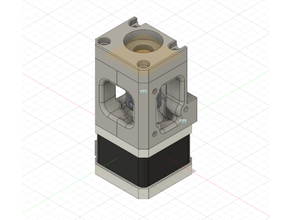 ender3 eje stepper end apoyo caja doble preparar paso Z 3d print model - Mito3D