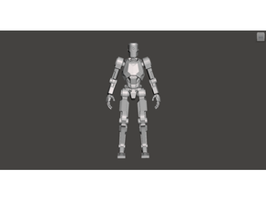 valoroso pratica manichino bot puntello robot 3d print model - Mito3D