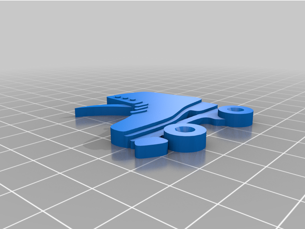 patim chaveiro 3D print model - Mito3D
