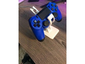 playstation 4 controller stand holder ps4 video game games 3d print model - Mito3D