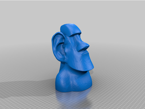 moai óculos mascarar suporte refinado 3d print model - Mito3D