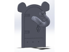 yuhalama baykuş ev karikatür karakter Disney kapı heykelcik model 3d print model - Mito3D