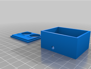 güç değiştirmek Kutu 40mm ekstrüzyon 20 mm x2 3d print model - Mito3D