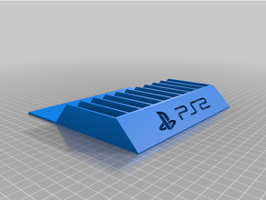 ps2 juego caso funda soporte 3d print model - Mito3D