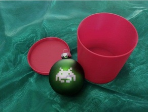 Weihnachten Glas Ball Ornament Schutz organisieren Lager Container Halter Unterstützung 3d print model - Mito3D