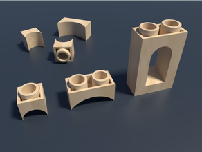 exin Castillos micro arcos arco arquitetura 3d print model - Mito3D