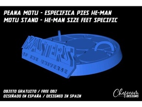 peana motu - especifico tama pie he-man masters universe eternia stand mastersoftheuniverse 3d print model - Mito3D