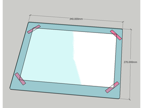 a4 paper underlay 3d print model - Mito3D