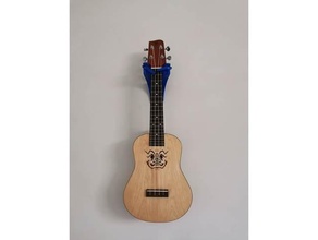 ukelele support stand wall mount 3d print model - Mito3D