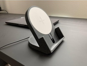 wireless phone charger stand ikea iphone samsung 3d print model - Mito3D