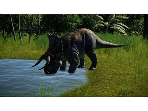 Nasutoceratops Ceratopsian boynuzlu Dinozor 3d print model - Mito3D