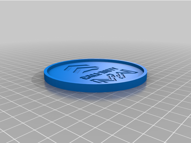 devoir moderne guerre Coaster boisson 3D print model - Mito3D