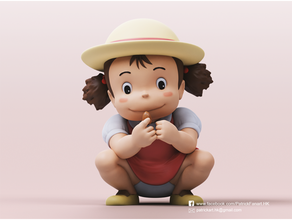 mei Kusakabe komşu totoro Şirin Ghibli Hayao Miyazaki stüdyo 3d print model - Mito3D